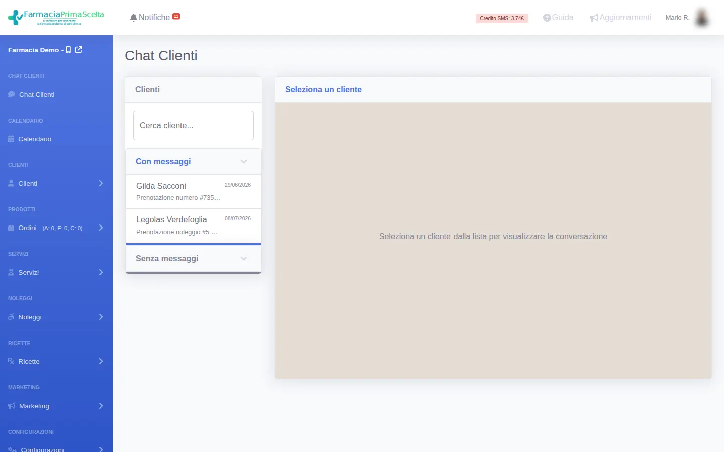 Chat clienti: tutte le conversazioni con i clienti in un unico posto